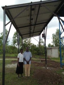 DANIEL AND CHRISTINE UNDER THE SOLA PANELS